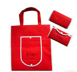 OEM ODM の赤い Foldable 買い物袋/個人化なる非編まれたギフト袋