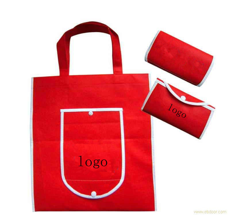 OEM ODM の赤い Foldable 買い物袋/個人化なる非編まれたギフト袋