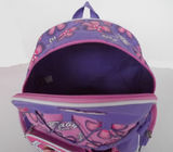 きれいなマンガのキャラクタのバックパック、紫色個人化された子供のバックパック