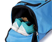 メンズ旅行ダッフル バッグ、OEM軽量ナイロンRipstopの青いスポーツ袋