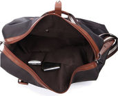 革ハンドルを持つ人のための個人化された贅沢な旅行ダッフル バッグ