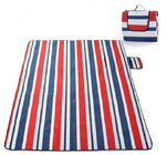 携帯用ピクニック マットの屋外の余暇の普及した方法毛布の黒の青