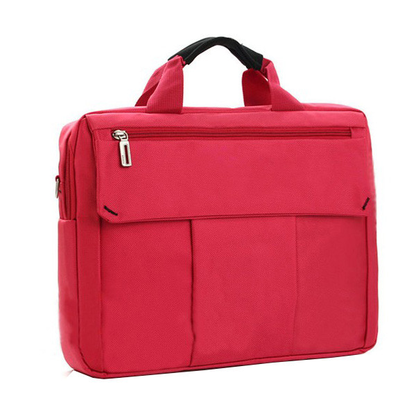ポリエステル女性のための耐久のラップトップのトート バックの、赤い/灰色ビジネス ラップトップは袋に入れます